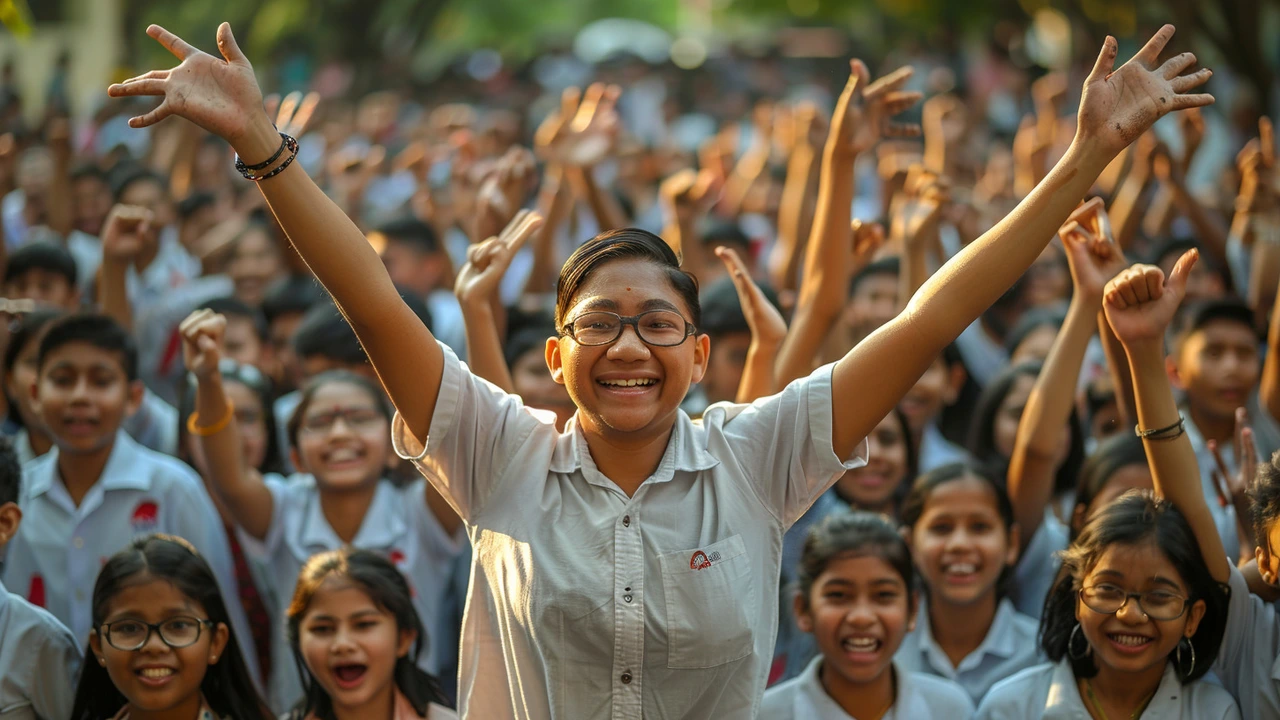 गुजरात बोर्ड GSEB 10वीं परिणाम 2024 का उत्सव: अहमदाबाद और राजकोट में खुशियाँ